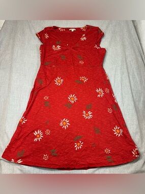 Toad&Co Rosemarie Floral V-Neck Dress Organic